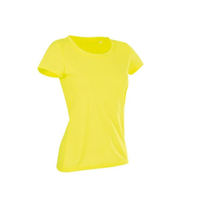 Cyber-Gelb - Front - Stedman Damen T-Shirt Active Cotton Touch
