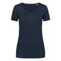 Blau - Front - Stedman Damen T-Shirt, Feine Baumwolle