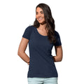 Blau - Back - Stedman Damen T-Shirt, Feine Baumwolle