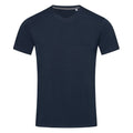 Marineblau - Front - Stedman Stars Herren T-Shirt Clive mit V-Ausschnitt