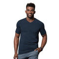 Marineblau - Back - Stedman Stars Herren T-Shirt Clive mit V-Ausschnitt