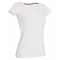 Weiß - Back - Stedman Damen T-Shirt Claire mit Rundhalsausschnitt