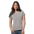 Grau meliert - Back - Stedman Damen T-Shirt, Bio-Baumwolle