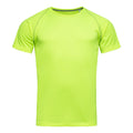 Neongelb - Front - Stedman Herren Active Raglan-T-Shirt