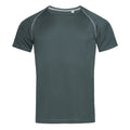 Granitgrau - Front - Stedman Herren Active Raglan-T-Shirt