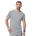 Silbergrau - Back - Stedman Herren Active Raglan-T-Shirt