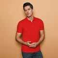Rot - Back - Casual Classic - "Eco Spirit" Poloshirt, Baumwolle aus biologischem Anbau für Herren