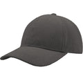 Grau - Front - Atlantis - "Cordy S" Baseball-Mütze recyceltes Material für Herren-Damen Unisex