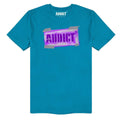 Blaugrün - Front - Addict - T-Shirt Logo für Herren-Damen Unisex