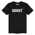 Schwarz - Front - Addict - T-Shirt Logo für Herren-Damen Unisex