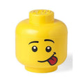 Gelb-Schwarz - Front - Lego - Aufbewahrungskiste "Silly Face", Kopf