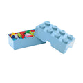 Hellblau - Back - Lego - Brotdose, Ziegelstein
