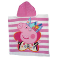 Pink-Weiß - Back - Peppa Pig - Handtuch mit Kapuze "Happy", Baumwolle