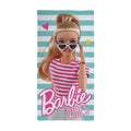Pink-Blau-Weiß - Front - Barbie - Badetuch "Vibes"