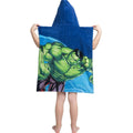 Blau-Bunt - Back - Avenger - Handtuch mit Kapuze für Kinder