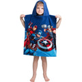 Blau-Bunt - Front - Avenger - Handtuch mit Kapuze für Kinder