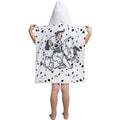 Weiß-Schwarz - Back - 101 Dalmatians - Handtuch mit Kapuze für Kinder