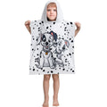 Weiß-Schwarz - Front - 101 Dalmatians - Handtuch mit Kapuze für Kinder