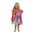Pink-Blau - Side - Barbie - "Mermazing" Handtuch mit Kapuze für Mädchen