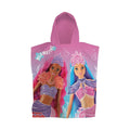 Pink-Blau - Front - Barbie - "Mermazing" Handtuch mit Kapuze für Mädchen