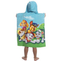 Blau-Grün - Back - Paw Patrol - Handtuch mit Kapuze für Kinder