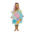 Blau-Pink-Gelb - Side - Peppa Pig - "Diving" Handtuch mit Kapuze für Kinder