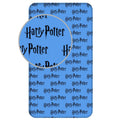 Blau-Schwarz - Front - Harry Potter - Spannbetttuch, Baumwolle, Logo