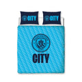 Blau - Front - Manchester City FC - Wappen - Bettwäsche-Set