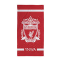 Rot-Weiß - Front - Liverpool FC - Badetuch "You'll Never Walk Alone", Baumwolle