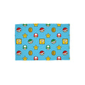 Blau-Bunt - Front - Super Mario - Decke "Continue Rotary", Fleece