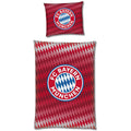 Rot-Weiß-Blau - Front - FC Bayern Munich - Bettwäsche-Set, Baumwolle, Wappen