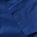 Kräftiges Königsblau - Close up - Russell Collection Oxford Herren Hemd, Kurzarm, pflegeleicht
