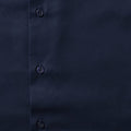 Leuchtend Navy-Blau - Pack Shot - Russell Collection Oxford Herren Hemd, Kurzarm, pflegeleicht