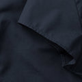 Dunkelblau - Close up - Russell Collection Easy Care Fitted Poplin Bluse, kurzarm