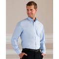 Hellblau - Side - Russell Oxford Herren Hemd, langärmlig, pflegeleicht