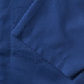 Königsblau - Close up - Russell Collection Oxford Herren Hemd, Kurzarm, pflegeleicht
