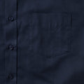 Helles Marineblau - Pack Shot - Russell Collection Oxford Herren Hemd, Kurzarm, pflegeleicht