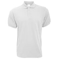 Weiß - Front - B&C Herren Polo-Shirt Safran Kurzarm