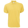 Gold - Front - B&C Herren Polo-Shirt Safran Kurzarm