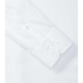 Weiß - Side - Russell Collection Herren Hemd, Langarm, bügelfrei
