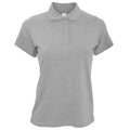 Grau - Front - B&C Safran Damen Poloshirt, Kurzarm