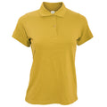 Gold - Front - B&C Safran Damen Poloshirt, Kurzarm