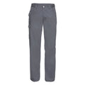 Grau - Front - Russell Workwear Polycotton Twill Hose für Männer, Standard Beinlänge
