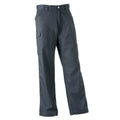 Grau - Back - Russell Workwear Polycotton Twill Hose für Männer, Standard Beinlänge