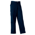 Marineblau - Back - Russell Workwear Polycotton Twill Hose für Männer, Standard Beinlänge