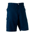 Marineblau - Back - Russell Workwear Twill Shorts - Cargo-Shorts