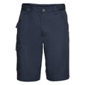 Marineblau - Front - Russell Workwear Twill Shorts - Cargo-Shorts