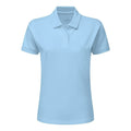 Himmelblau - Front - SG Damen Poloshirt, Kurzarm, 100% Baumwolle