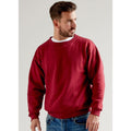 Burgunder - Side - Ucc 50-50 Pullover - Sweatshirt, Rundhalsausschnitt