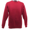 Rot - Front - UCC 50-50 Pullover - Sweatshirt, unifarben, Rundhalsausschnitt